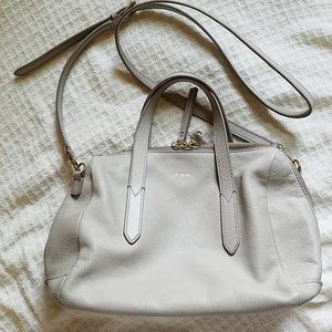 Fossil Gray Leather Purse